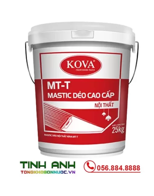 Mastic dẻo trong nhà Kova MT-T 25Kg_Tongkhosonnuoctinhanh 1