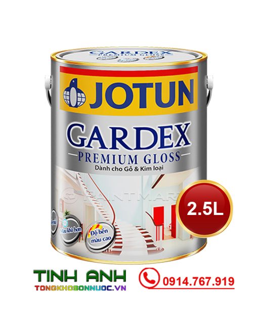 Sơn gỗ và kim loại Jotun Gardex Bóng Mờ (2,5 lít)