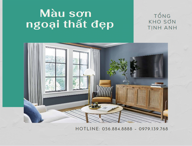 màu sơn ngoại thất đẹp_tongkhosonnuoctinhanh