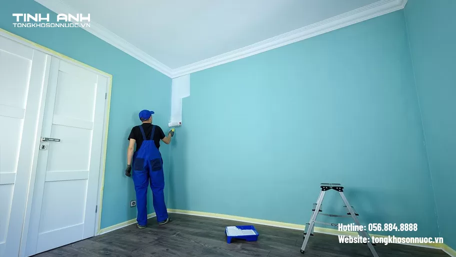 sơn lớp phủ- sơn nhà chung cư