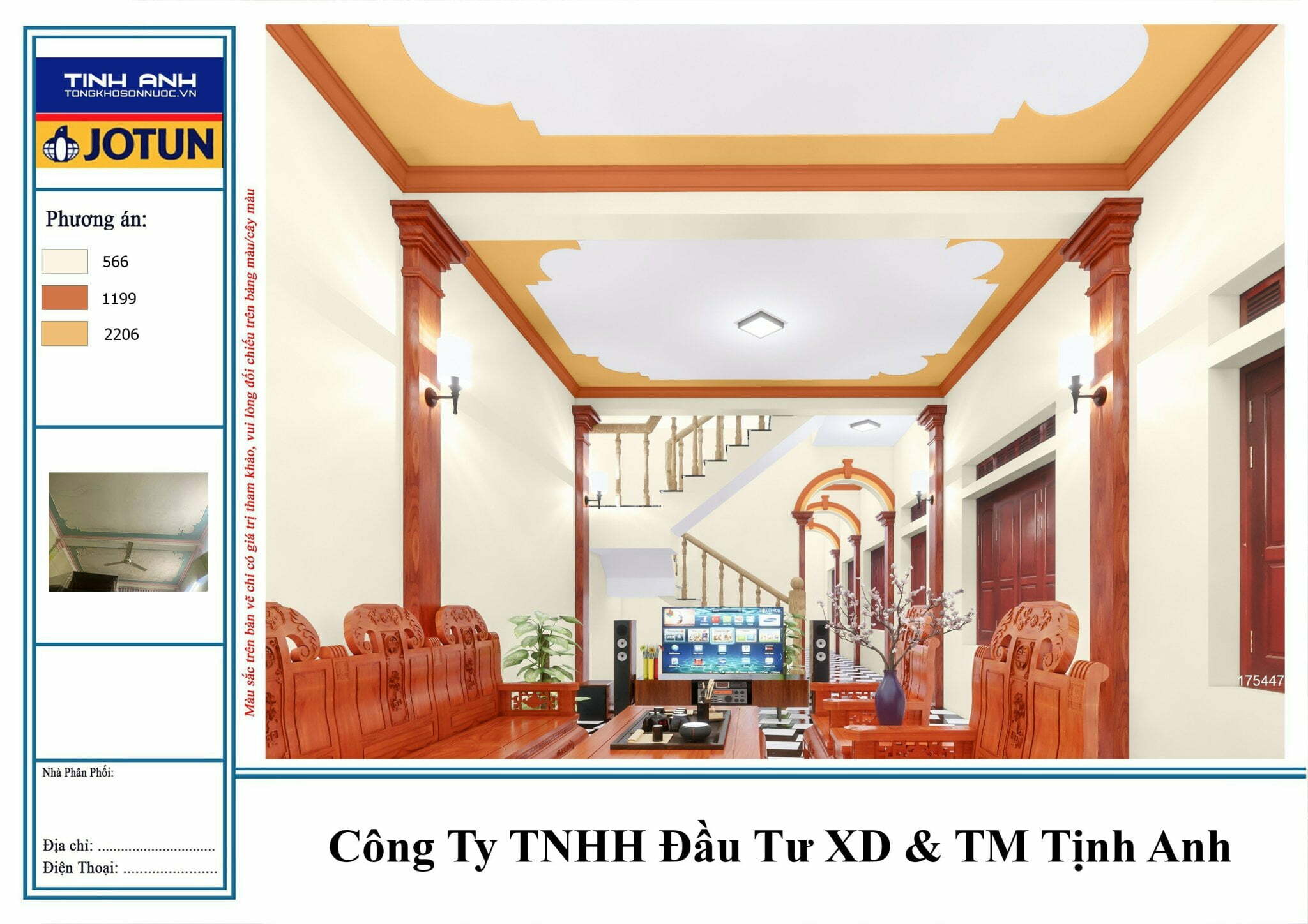 gọi thợ sơn nhà phối màu sơn Jotun _ tổngkhosontinhanh