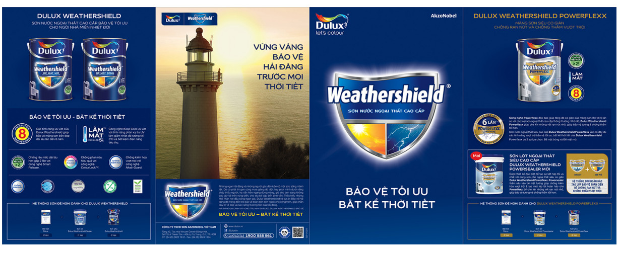 Bảng màu sơn Dulux ngoại thất 01