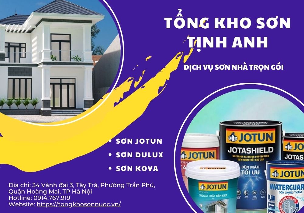 Giá thi công sơn nước trọn gói - tongkhosonnuoc.vn