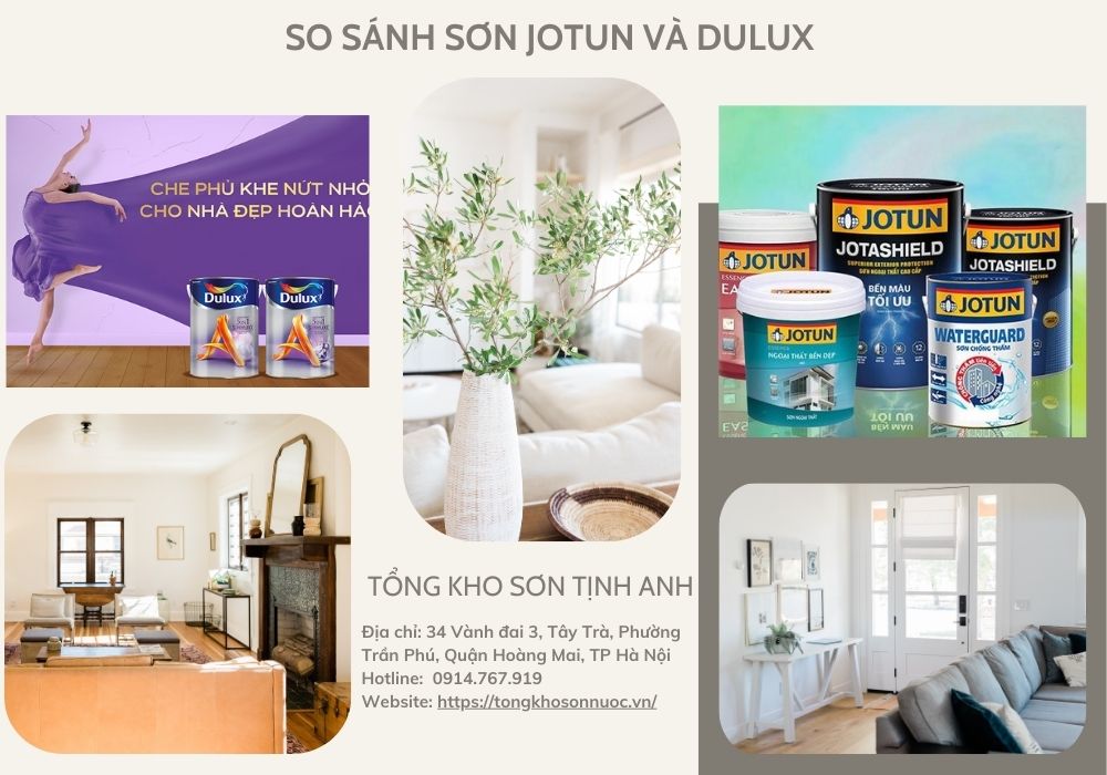 So sánh sơn Jotun và Dulux - tongkhosontinhanh.vn