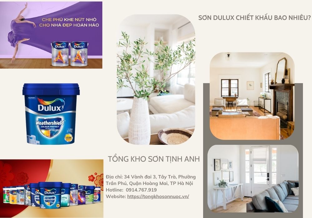 Sơn Dulux chiết khấu bao nhiêu -tongkhosonnuoc.vn