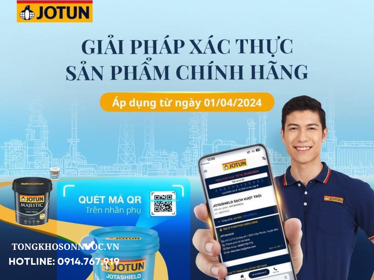 Giải pháp xác thực sản phẩm sơn Jotun chính hãng - Cách nhận biết sơn Jotun thật hay giả