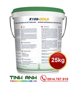 Sơn laót nội thất Kova K109-GOLD Thùng 25kg mặt sau