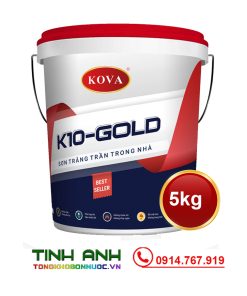 Sơn Kova K10 - GOLD trắng trần trong nhà lon 5kg web 1