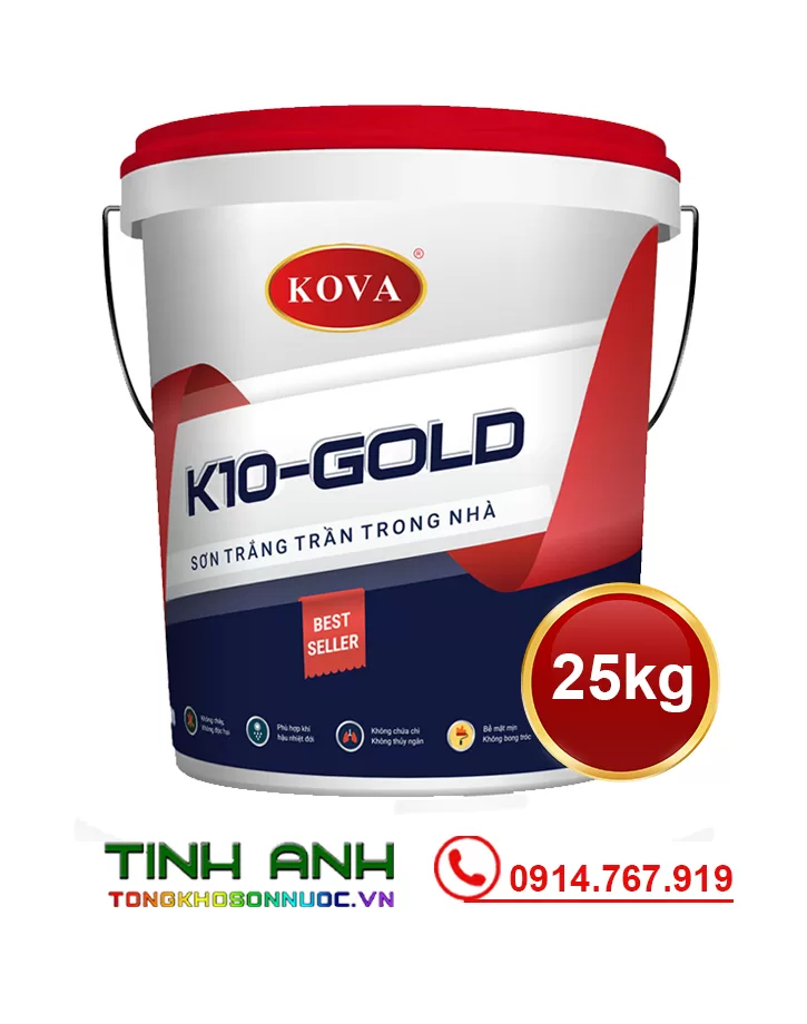 Sơn Kova K10-GOLD Thùng 25kg