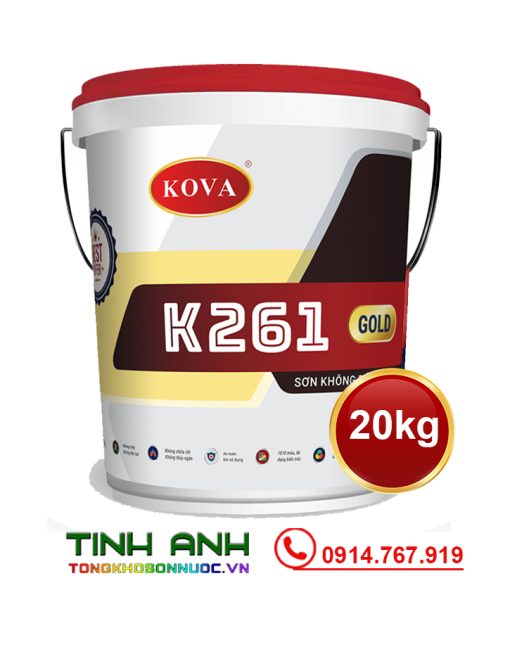 Sơn Kova K261-GOLD sơn không bóng ngoài trời Thùng 20kg