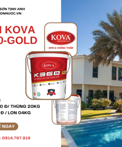 Sơn Kova K360-GOLD thùng 20 kg banner