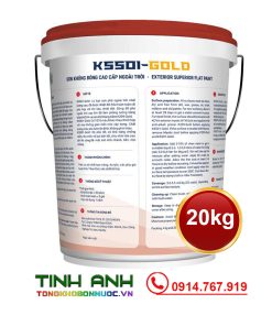 Sơn Kova K5501-GOLD thùng 20kg mặt sau