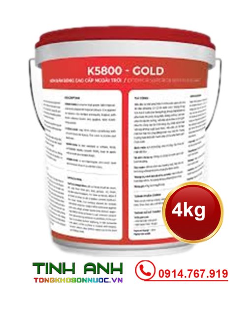 Sơn Kova K5800-GOLD thùng 4kg mặt trước