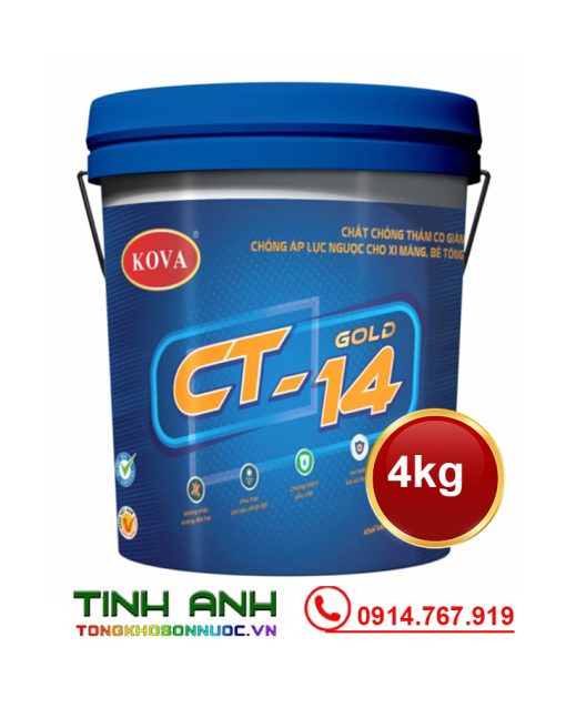 Sơn chống thấm ngược Kova CT-14 GOLD lon 4kg