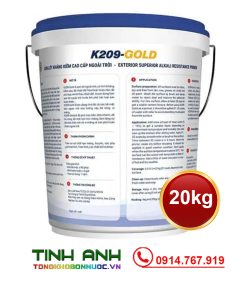 Sơn lót Kova K209-GOLD thùng 20kg mặt sau