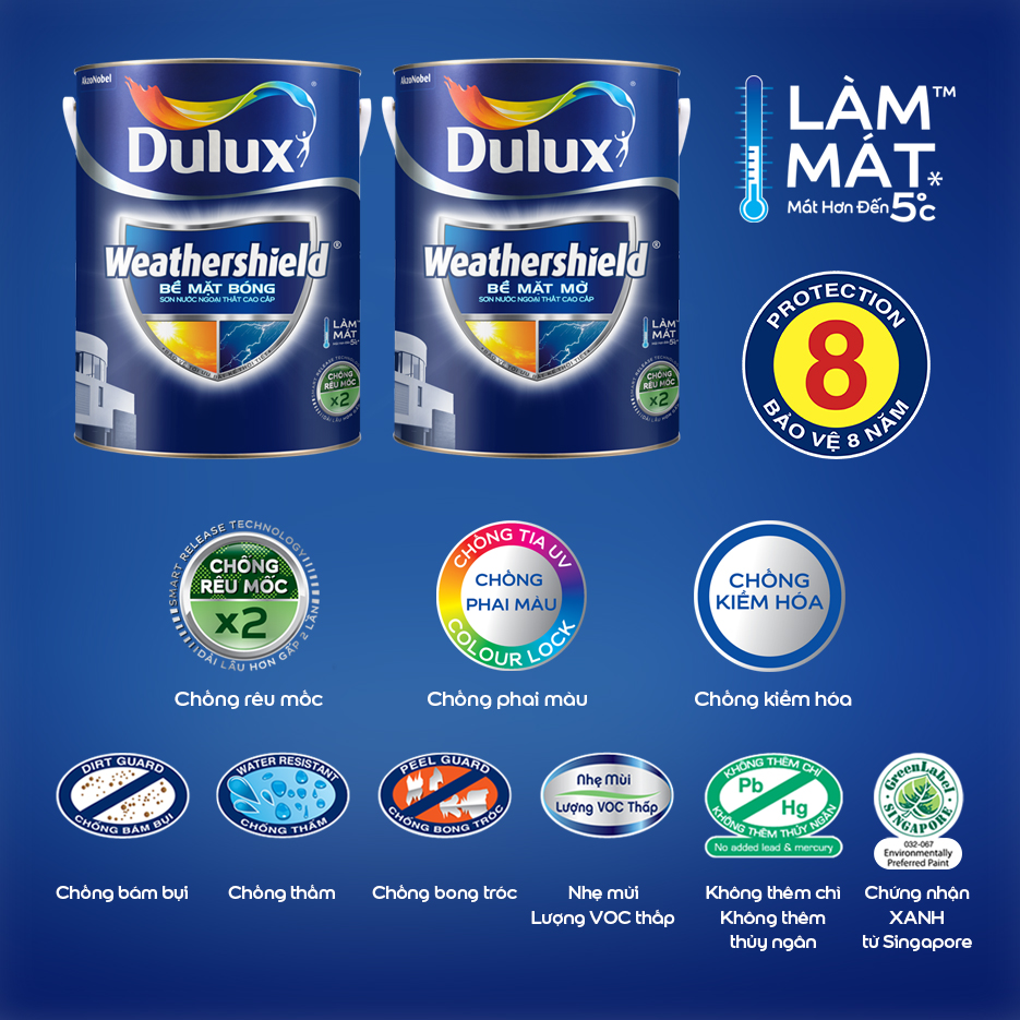 Bảng màu sơn Dulux ngoài trời - Tổng kho sơn Tịnh Anh 7