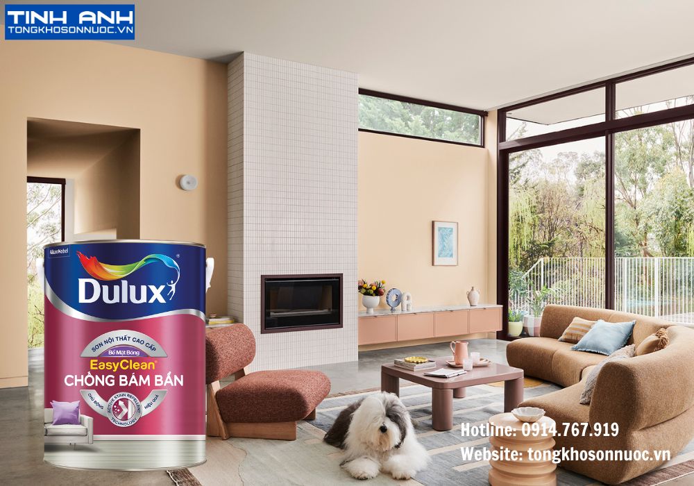 Sơn Dulux EasyClean chống bám bẩn bề mặt bóng - Z966B lon 1L