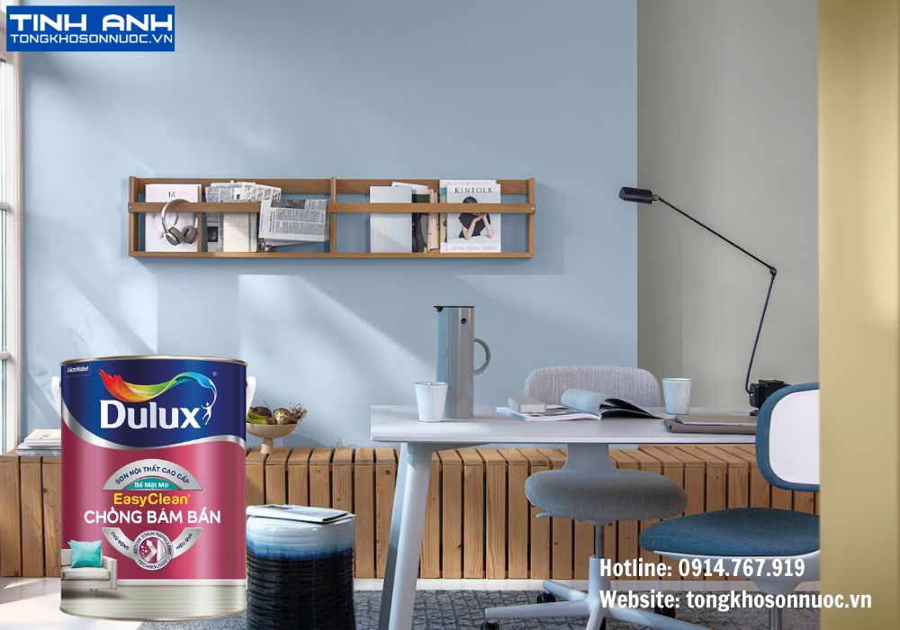 Sơn Dulux EasyClean chống bám bẩn bề mặt mờ - Z966 lon 5L