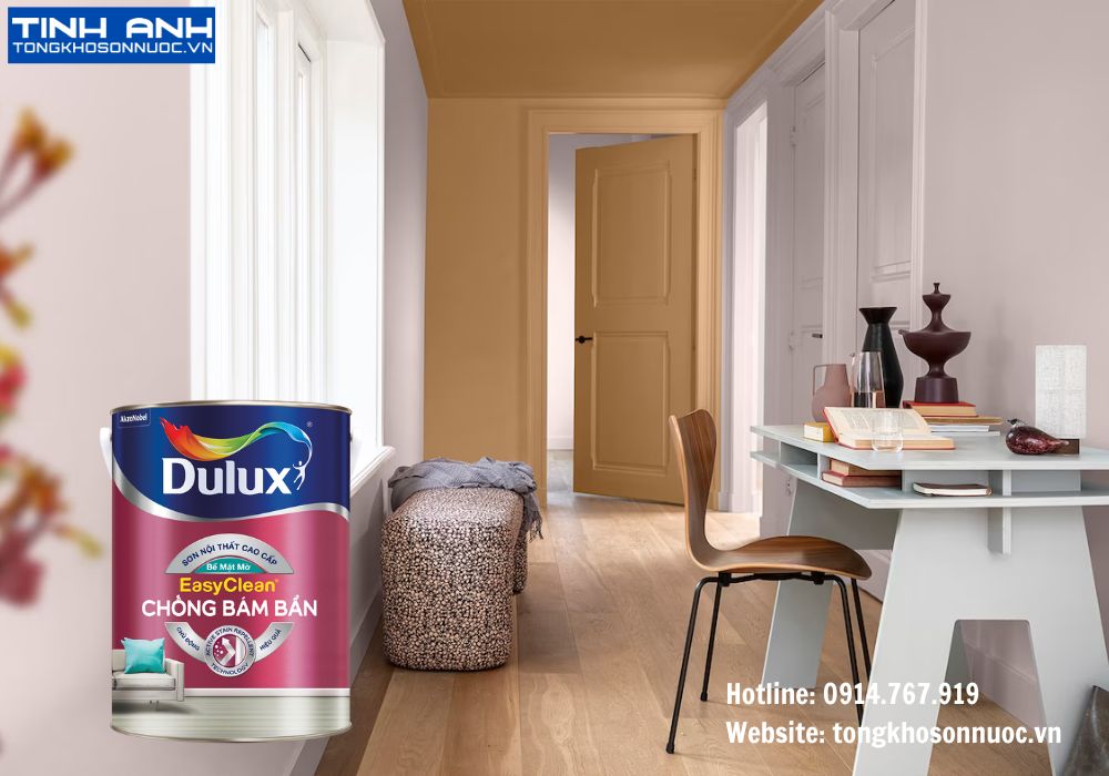 Dulux EasyClean chống bám bẩn bề mặt mờ - Z966 lon 1L