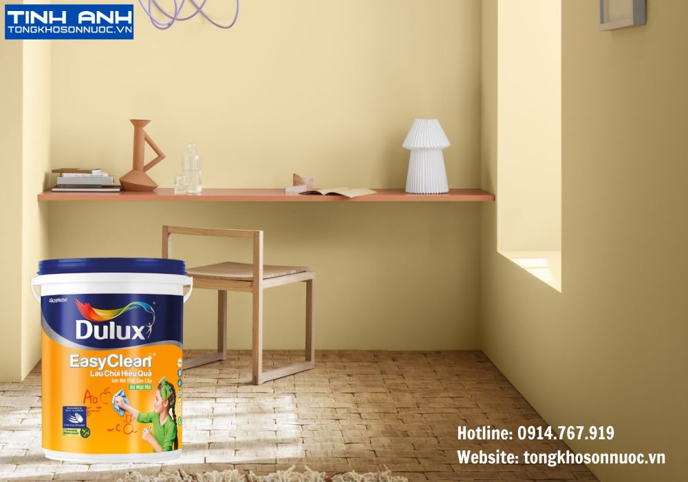 Sơn Dulux EasyClean lau chùi hiệu quả bề mặt mờ - A991 15L