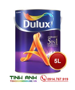 Sơn nội thất Dulux Ambiance 5in1 Diamond Glow Siêu bóng - 66AB Lon 5L - tongkhosonnuoc