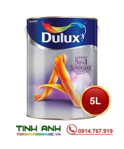 sơn nội thất Dulux Ambiance 5in1 Superflexx bóng mờ Z611 lon 5L