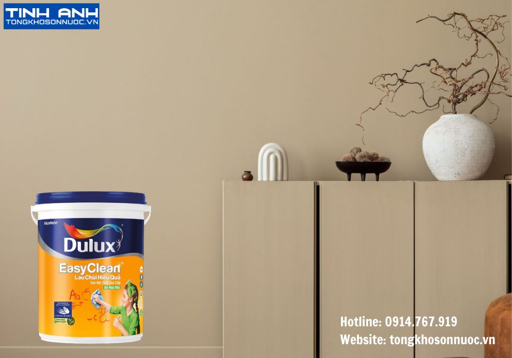 Sơn nội thất Dulux EasyClean lau chùi hiệu quả bề mặt mờ - A991 15L