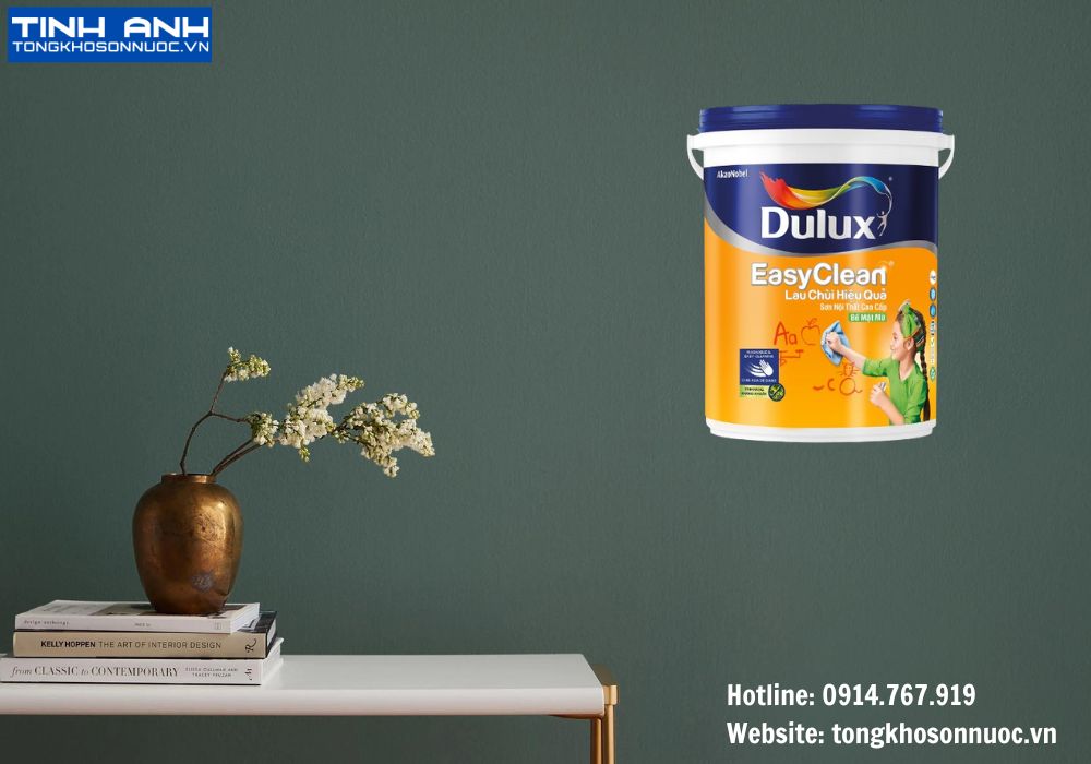 Sơn nội thất Dulux EasyClean lau chùi hiệu quả bề mặt mờ - A991 1L