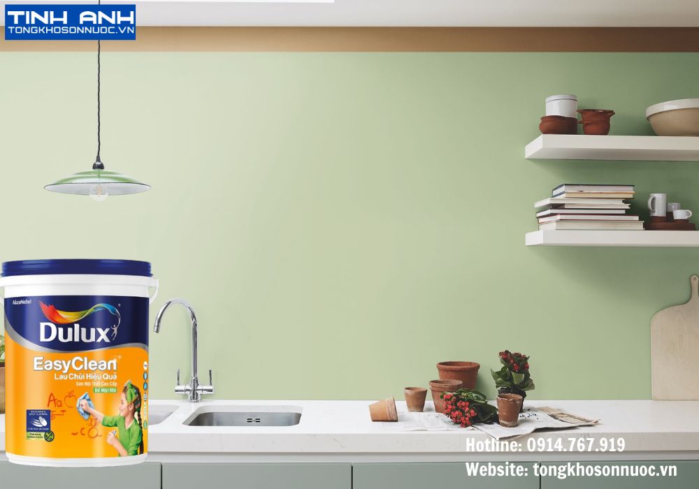 Sơn nội thất Dulux EasyClean lau chùi hiệu quả bề mặt mờ - A991 5L