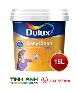 Sơn nội thất Dulux EasyClean lau chùi vượt trội kháng virus bề mặt bóng - 99AB 15L