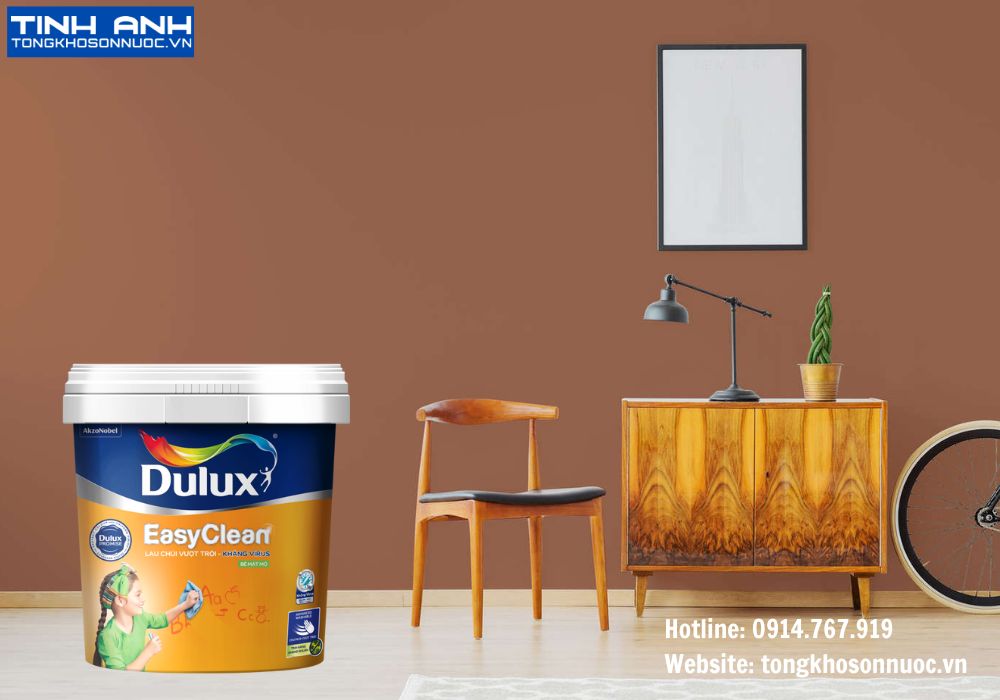 sơn nội thất Dulux EasyClean lau chùi vượt trội kháng virus bề mặt mờ - 99A lon 5L