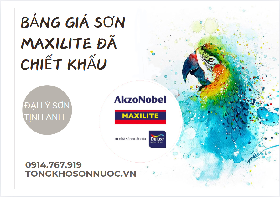 Bảng giá sơn Maxilite 2024 chiết khấu - ava