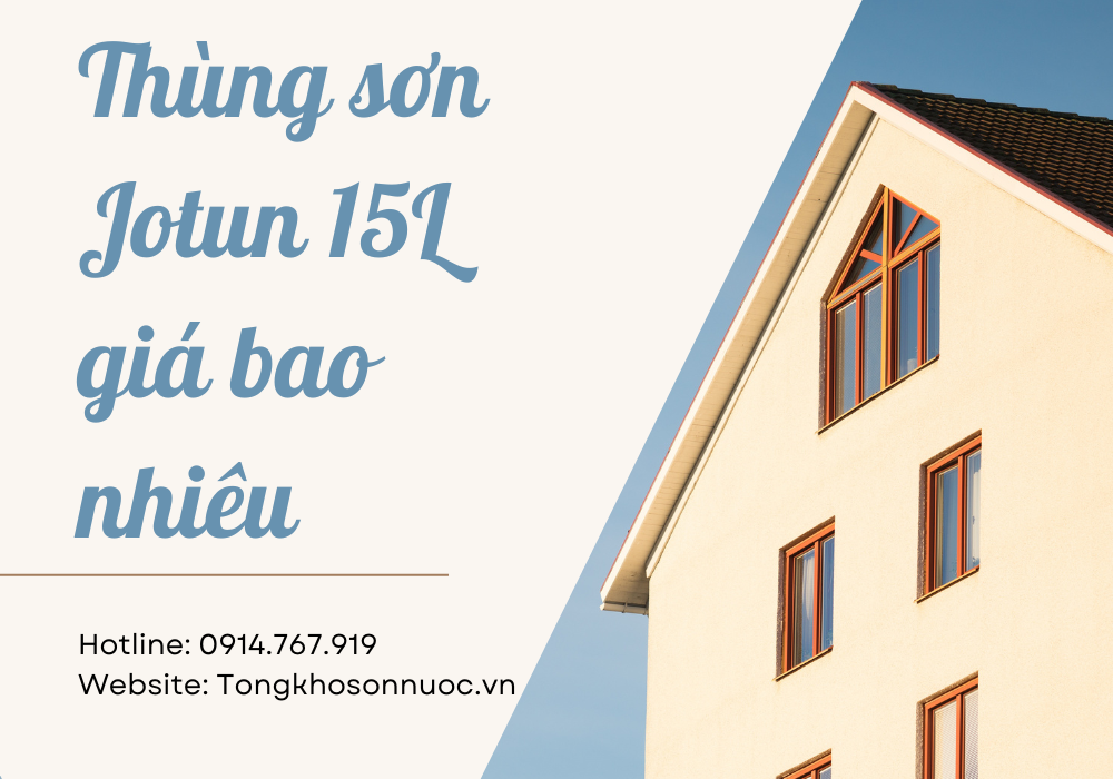 Thùng sơn Jotun 15L giá bao nhiêu -ava