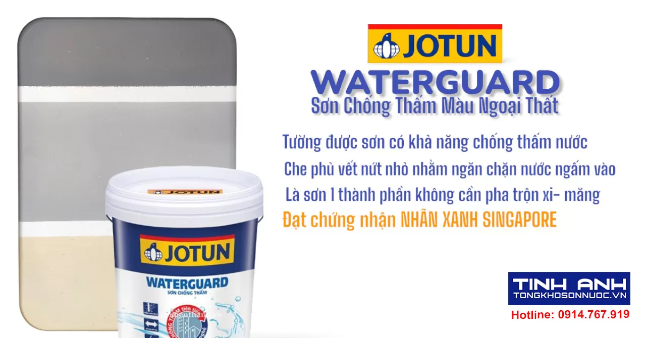 Jotun WaterGuard Chống thấm màu - tổng kho sơn Tịnh Anh