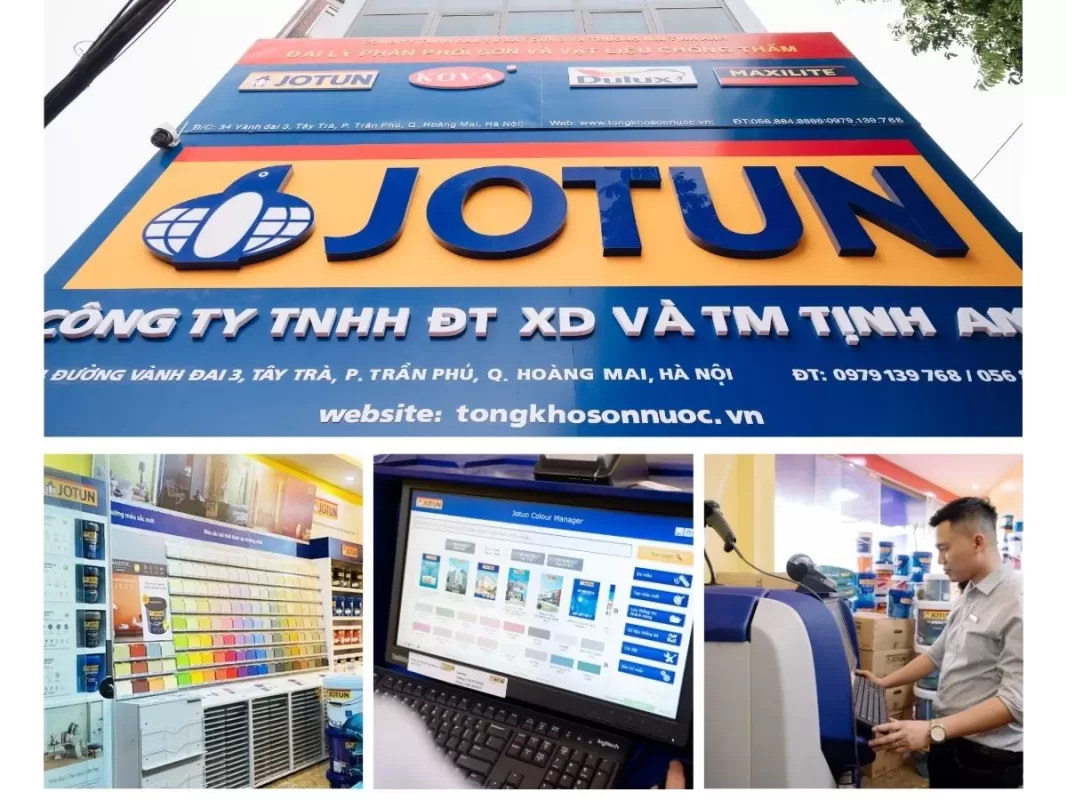 Danh sách đại lý sơn Jotun chính hãng tại Hà Nội - Tổng kho sơn Tịnh Anh