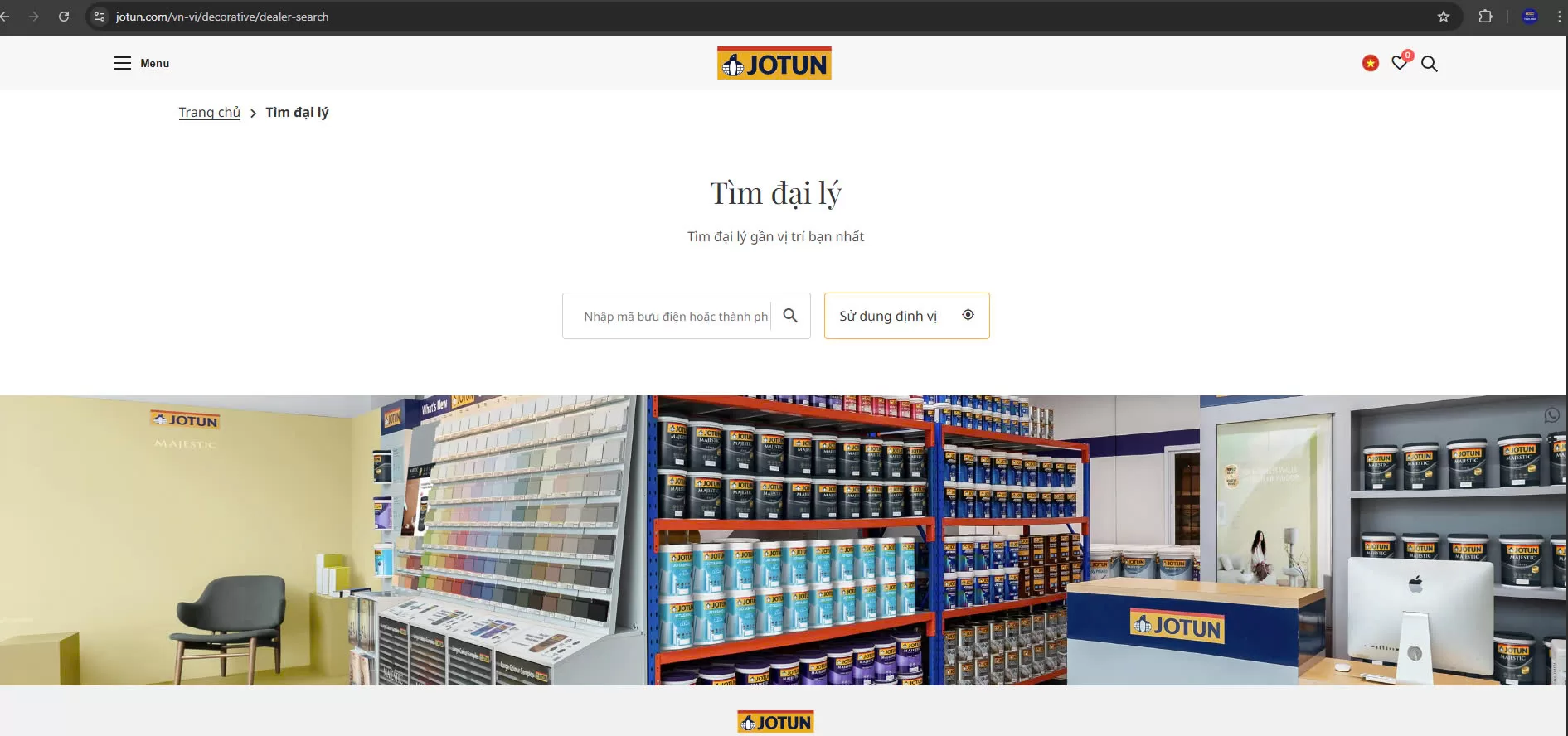 danh sách đại lý sơn Jotun