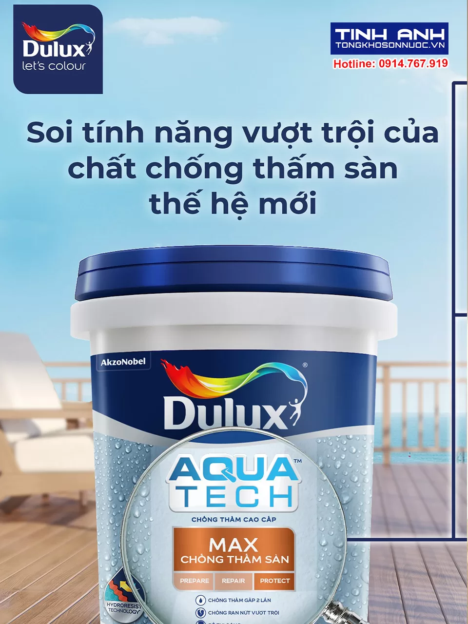 Chống thấm Dulux Aquatech Max V910