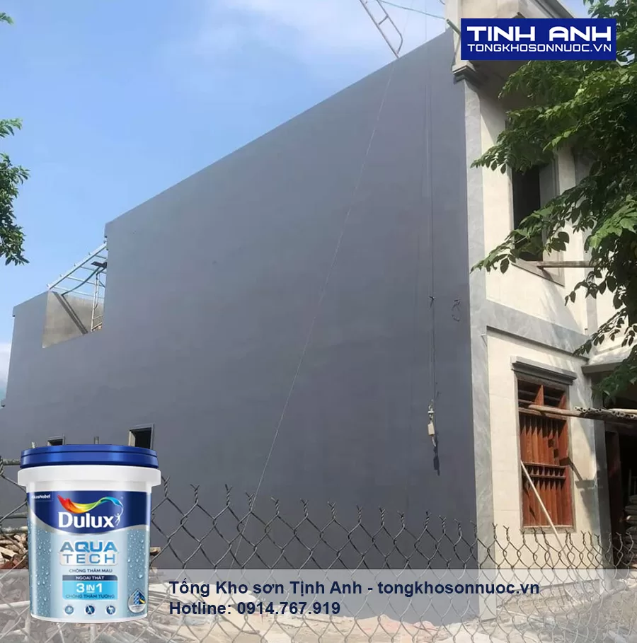 Sơn chống thấm màu ghi - Dulux Aquatech 3IN1 V189