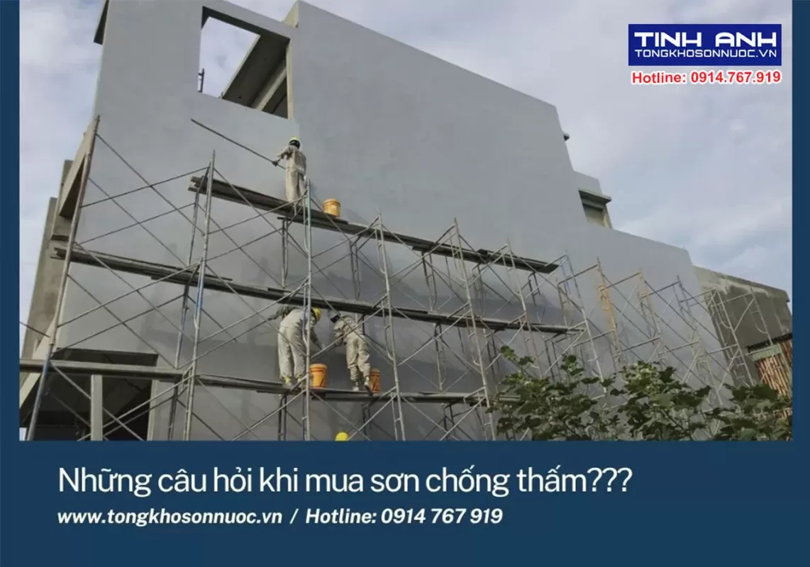 Câu hỏi thường gặp về sơn chống thấm khi khách hàng mua sơn