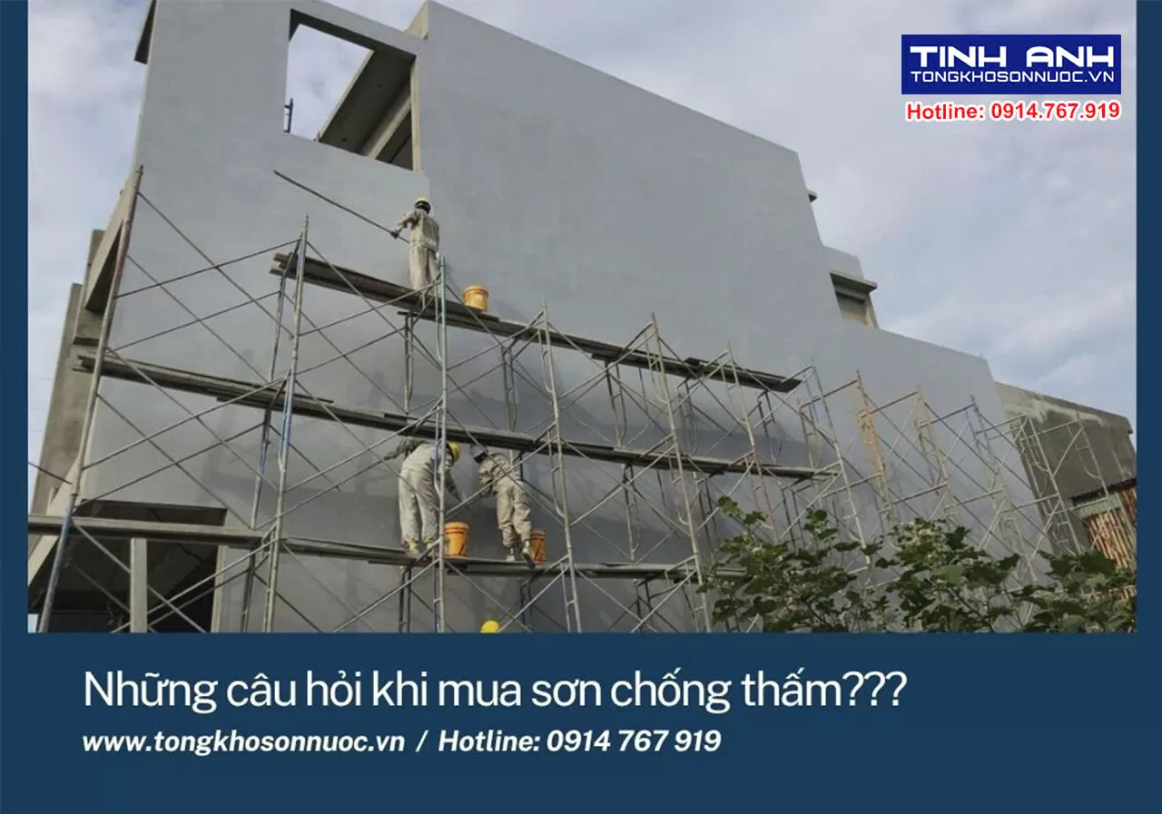 Câu hỏi thường gặp về sơn chống thấm khi khách hàng mua sơn