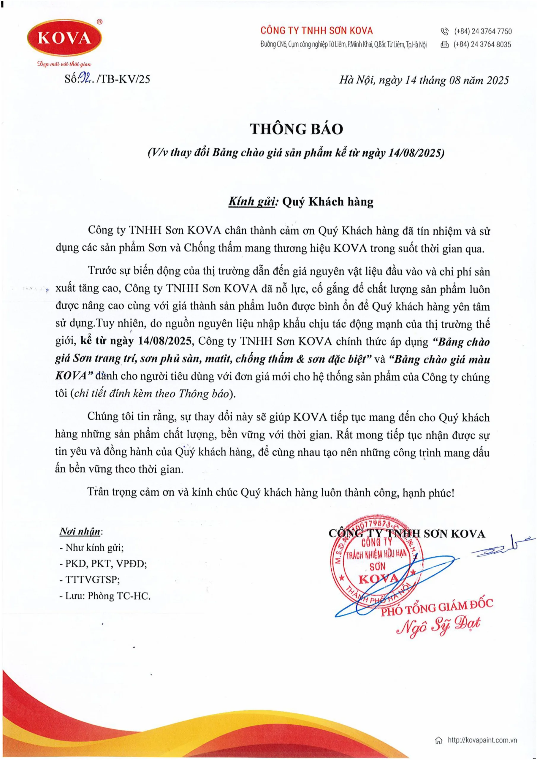Giá sơn Kova hiện nay là bao nhiêu- Cập nhật bảng giá sơn Kova Tháng 7/2025 - trang 1