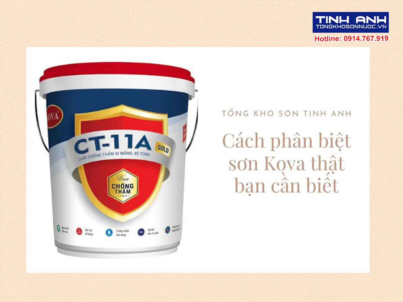 Cách phân biệt sơn Kova thật bạn cần biết