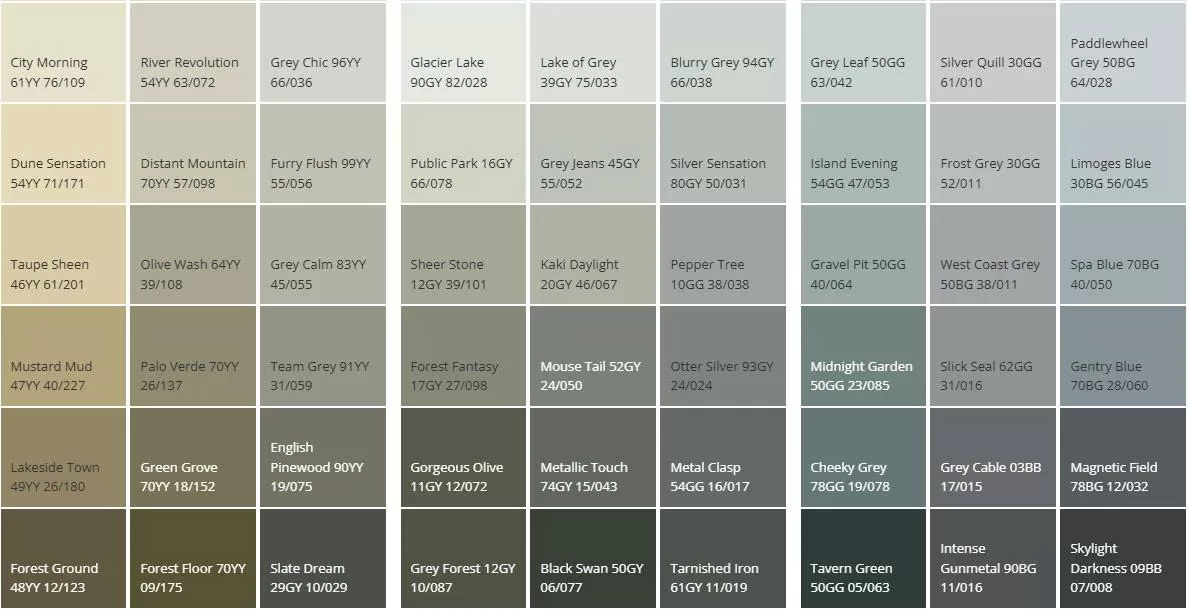 Tra màu sơn Dulux dễ dàng với bảng màu sơn Dulux vi tính online màu xanh 3