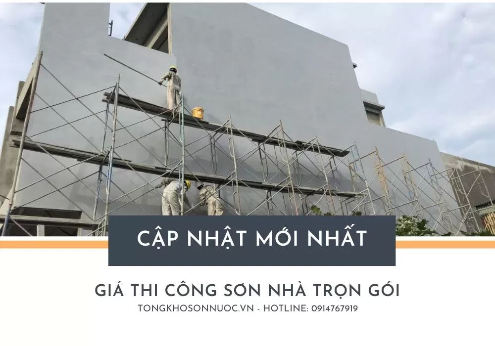 Giá thi công sơn nhà trọn gói
