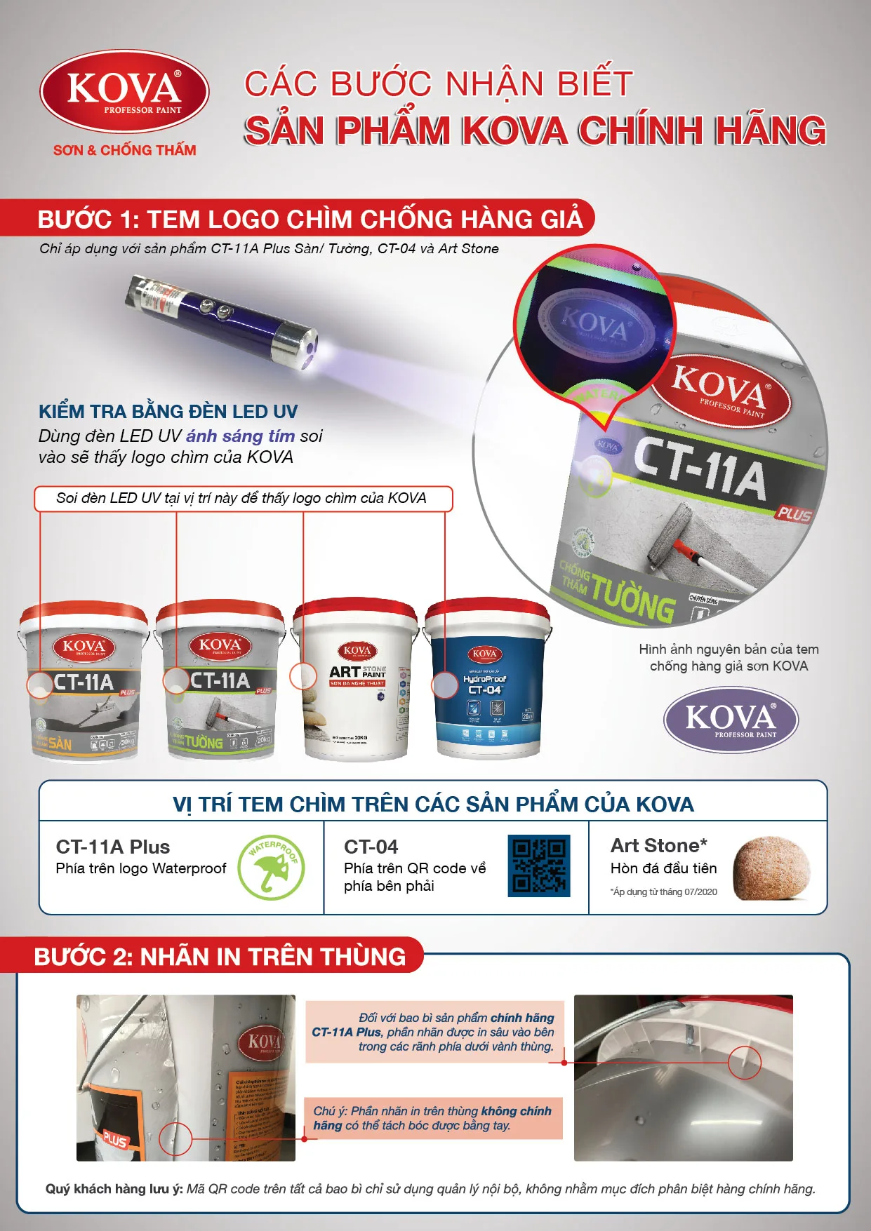 Cách phân biệt sơn Kova thật bạn cần biết