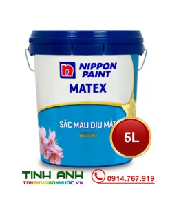Sơn Nippon Matex sắc màu dịu mát lon 5L