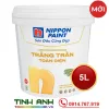 Sơn Nippon NP trắng trần toàn diện lon 5L