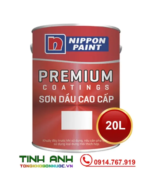 Sơn Nippon Tilac Grey Primex ( màu xám ) lon 20L
