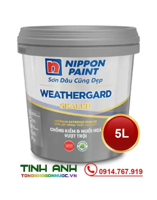 Sơn Nippon lót ngoại thất WeatherGard Sealer lon 5L