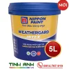 Sơn Nippon ngoại thất cao cấp Weathergard Hitex 5L